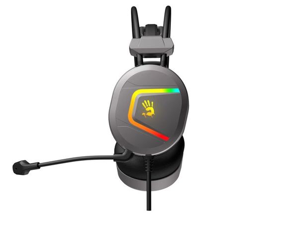Гарнітура ігрова Bloody MC750 Bloody з підсвічуванням, USB, колір сірий | Зображення 4