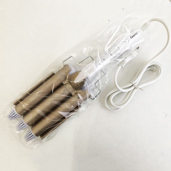 Плойка потрійна хвиля GEMEI GM-1988-25 керамічне покриття з BD-413 регулювань температури | Зображення 4