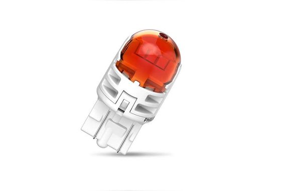 Комплект світлодіодних ламп Philips 11066AU60X2 WY21/5W LED Ultinon Pro6000 SI 12 V 2.5/0.5 W3x16q AMBER | Зображення 1