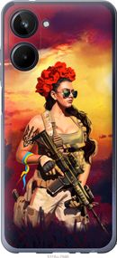 Чехол на Realme 10 Украинка с оружием "5316u-2946-17620"