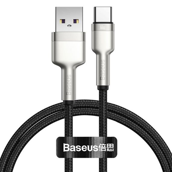 Дата кабель Baseus Cafule Metal Data USB to Type-C 66W (2m) (CAKF0002) | Зображення 1