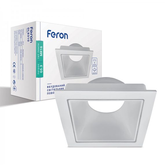 Cвітильник точковий Feron DL8310 G5.3 поворотний білий матовий