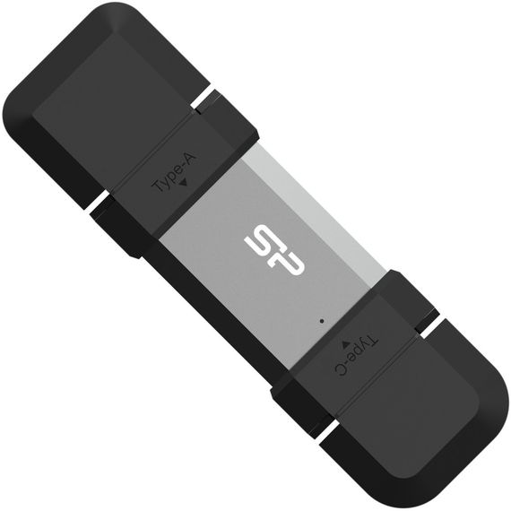 USB флеш накопичувач Silicon Power USB 128G SILICON POWER usb3.2+TypeC Mobile C51 (SP128GBUC3C51V1S) | Зображення 2