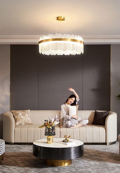 Люстра підвісна на 12 лампочок 26860 Латунь 50-200х80х80 см. | Зображення 6