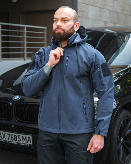 Куртка софтшелл спринг темно-синий S XL | Зображення 2