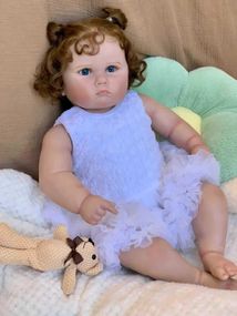 Силиконовая Коллекционная Кукла Реборн Reborn Девочка Пупс Пеппа (Виниловая Кукла) Высота 60 см