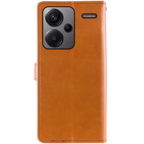 Шкіряний чохол-книжка GETMAN Gallant (PU) для Xiaomi Redmi Note 13 Pro+ Коричневий | Зображення 2