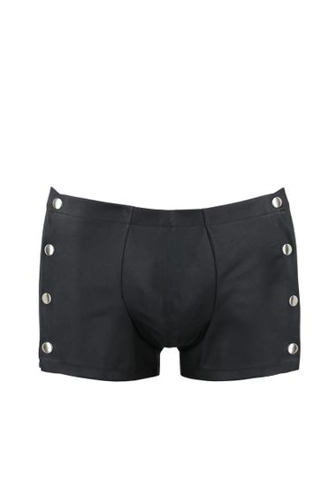 Чоловічі шкіряні боксери із заклепками Passion 048 SHORT DAVID L/XL Black Sex Aura | Зображення 2