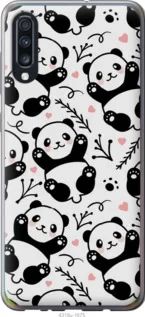 Чехол на Samsung Galaxy A70 2019 A705F Панды из пластика FCh_018362