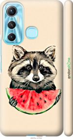 Чохол на Infinix Hot 11 Єнотик з кавуном "4605m-2762-2448"