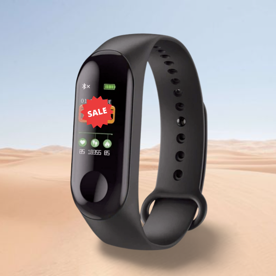 Смарт часы XPRO Band M5 с шагомером, контролем сна и подсчетом калорий, черные (7471_341) | Зображення 1