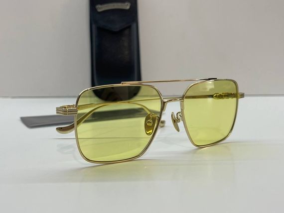 Окуляри Chrome Hearts Exclusive Gaopin Customized, жовті | Зображення 4