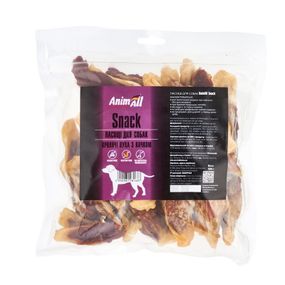 Ласощі для собак вуха кролика з м'ясом качки AnimAll Snack, 500 гр