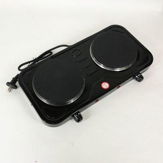 Портативна електрична електроплита Suntera, Плита електрична настільна дискова на дві конфорки RH-34 | Зображення 2