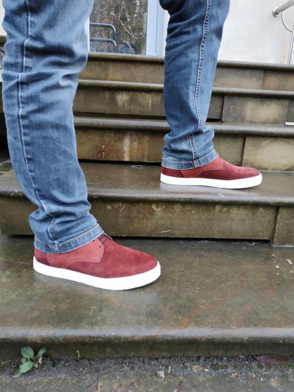 Стильні зимові кеди VadRus бордового кольору 40 42 43 45 розмір | Зображення 1