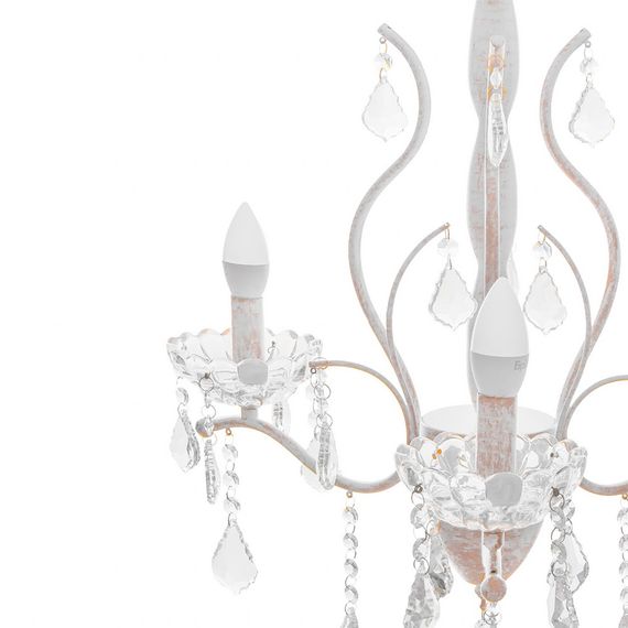 Люстра свеча подвесная хрустальная E14 40W WH (BCL-678S/3) | Зображення 2