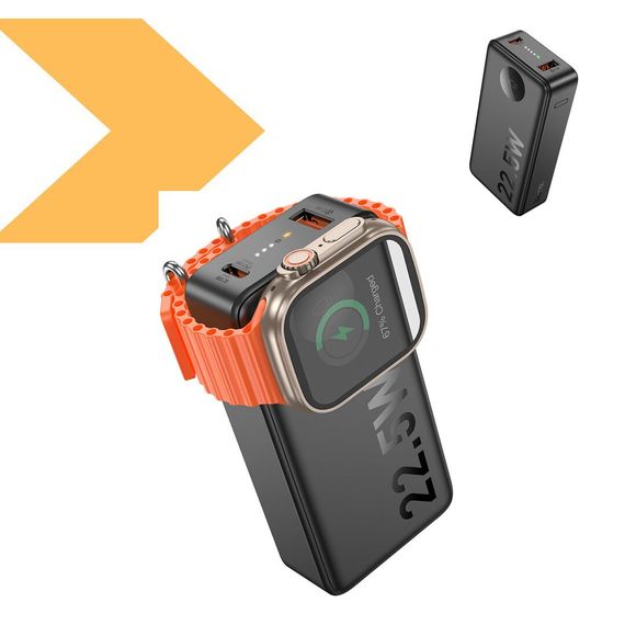 Power Bank Hoco Q27B Jewel 10000mAh з магнітним зарядним пристроєм для смарт-годинників 22.5W+PD20W (47013-Q27B_601) | Зображення 1