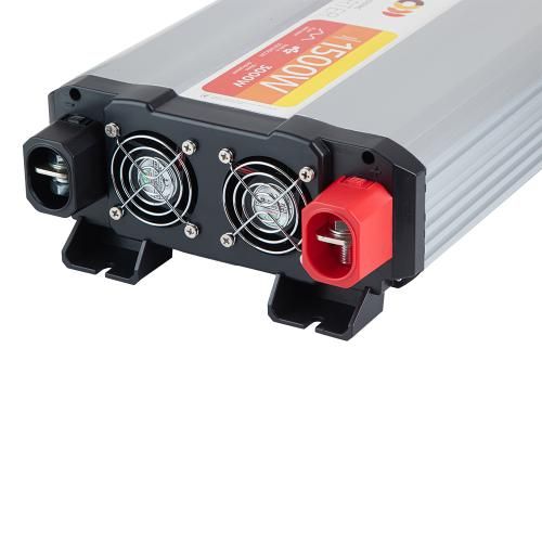 Перетворювач напруги PULSO/ISU-1500/12V-220V/1500W/LCD/USB-5VDC2.0A/син.хвиля/клеми | Зображення 5