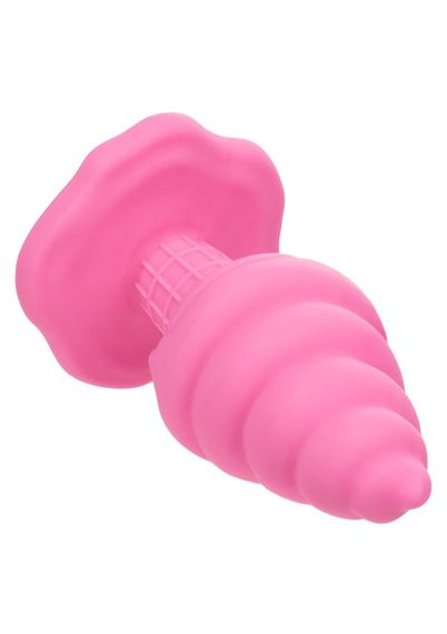Анальна пробка у формі морозива з присоскою CalExotics Yum Bum Ice Cream Cone, рожева, 9,5 × 4,5 Sex Aura | Зображення 7