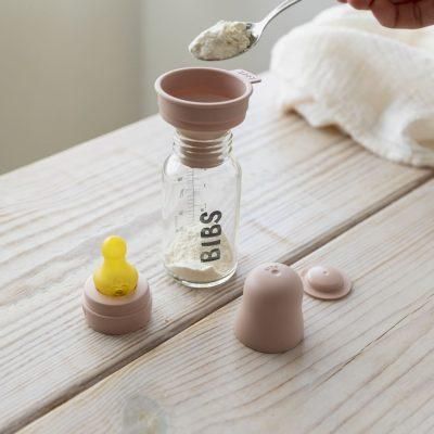 Дитяча пляшечка BIBS Baby Bottle Round Latex 150 мл Slow Flow (повільнийй потік) Baby Blue | Зображення 2
