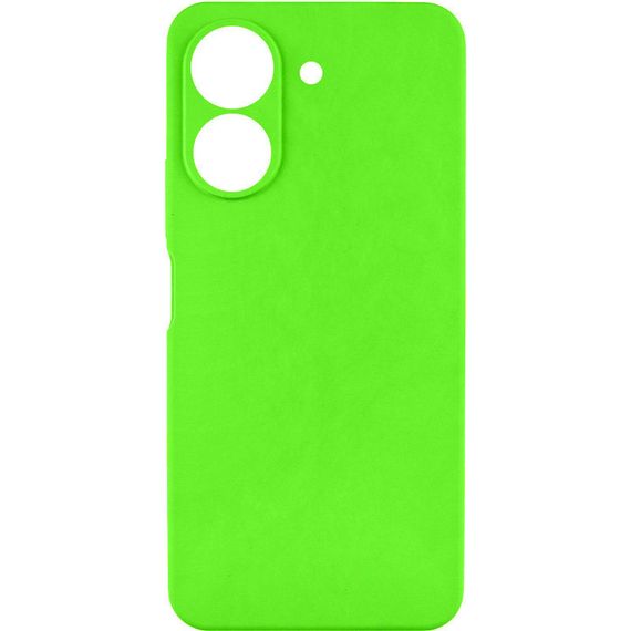 Чехол TPU GETMAN Liquid Silk Full Camera для Xiaomi Redmi 13C / Poco C65 Салатовый / Neon Green