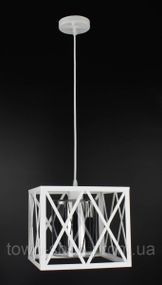 Люстра потолочная подвесная в стиле LOFT (лофт) 11535/1-wh-gr Белый 30-90х25х36 см.