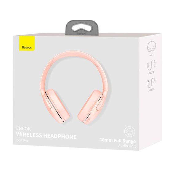 Бездротові навушники Baseus Encok Wireless headphone D02 Pro Pink | Зображення 1