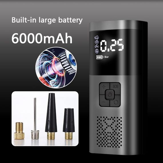 Портативний компресор Wireless Pump 12В ST5509D ∙ Багатофункціональний портативний Wireless Pump компресор | Зображення 1