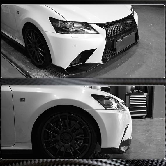 Накладки на передній бампер (для F-Sport 2011-2015, Карбон) для Lexus GS рр | Зображення 3