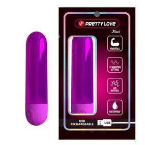 Вибропуля Pretty Love Kiwi фиолетовая, 8 х 1.8 см sexstyle