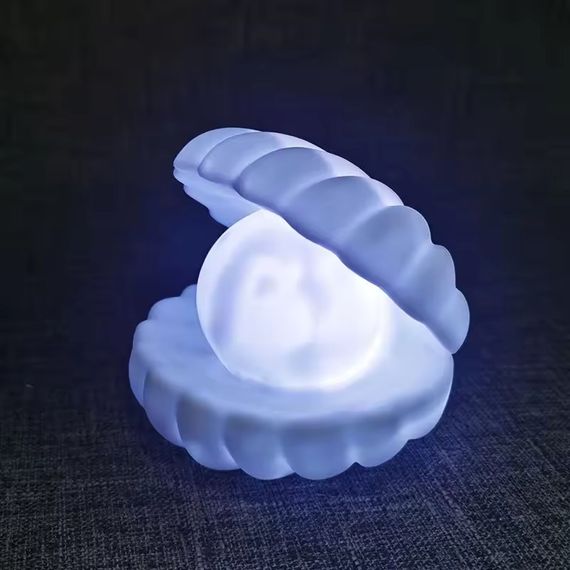 Нічник Мушля з перлиною Perl Light · LED світильник настільний бездротовий з USB зарядкою | Зображення 2