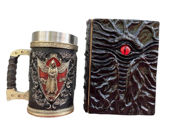 Подарунковий набір Кухоль 3D Архангел і Блокнот 3D «Книга, що дивиться у відповідь»