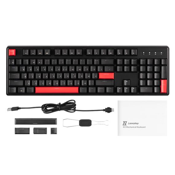 Клавиатура механическая Lemokey X3 104Key X3-H3-UA | Зображення 1