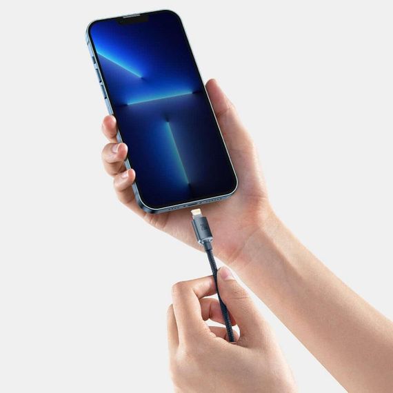 Кабель Baseus Crystal Shine Series Fast Charging Data Cable Type-C to iP 20W 1.2m Black | Зображення 2