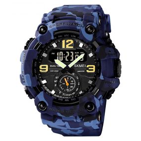 Чоловічий годинник Skmei 1637 Blue-Military