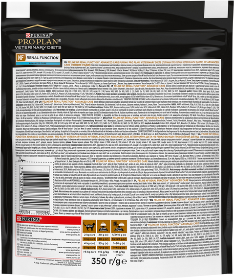 Сухий корм для котів Purina PRO PLAN Veterinary Diets NF Renal Function при захворюваннях нирок, 350 г | Зображення 1