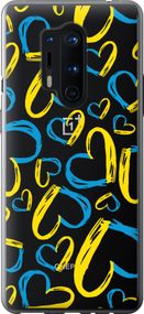Чехол на OnePlus 8 Pro Сердца UA "5292u-1896-17620"