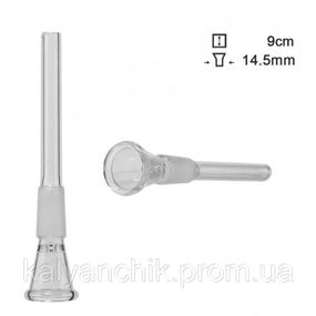 Чиллум стеклянный d - 14,5мм, L - 9см