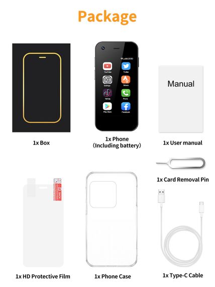 SERVO KING5000 Міні-смартфон Мережі 3G Dual Nano SIM Система Android 9.0 16 ГБ ПЗП 2,5-дюймовий екран | Зображення 4