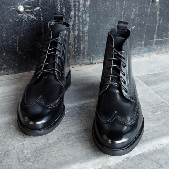 Шкіряні черевики на флісі 40 42 43 44 розмір | Зображення 5