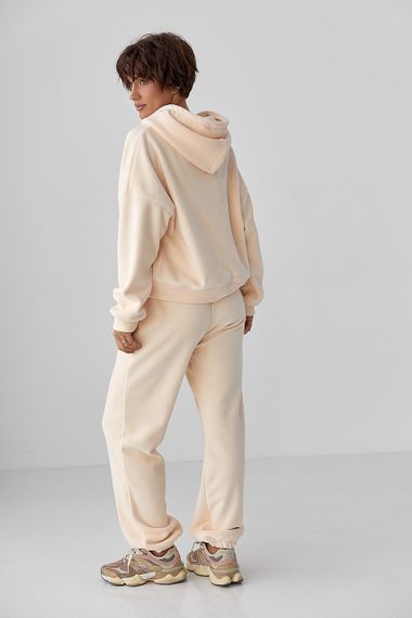 Спортивний костюм з двостороннього флісу - кремовий цвет, L/XL (є розміри) | Зображення 1
