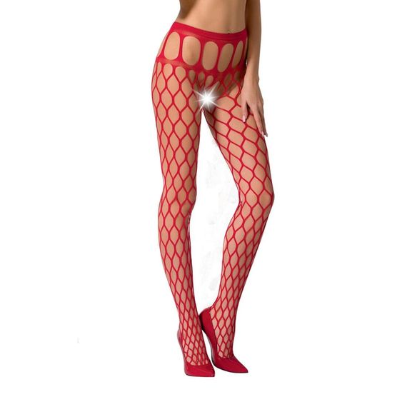 Колготки-бодистокинг Passion S021 Красный S/M/L | Зображення 1