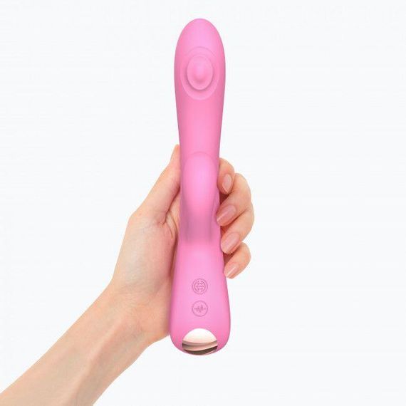 Вібратор-кролик Love To Love Bunny&Clyde рожевий – точковий масаж точки G та кліторальна стимуляція | Зображення 4