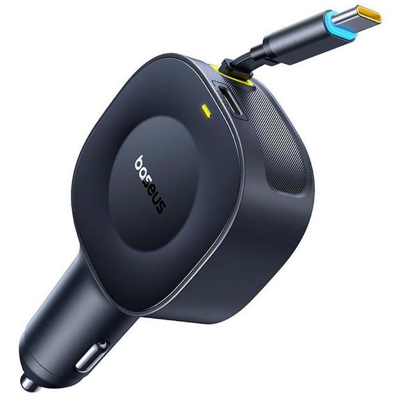 АЗУ Baseus PrimeTrip VR2 45W with retractable cable (2USB-C) (C02069) Cosmic Black | Зображення 1