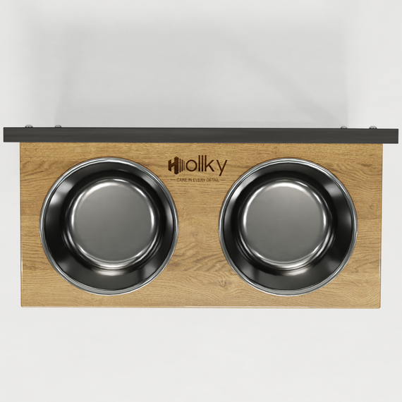 Миски на регулируемой подставке для больших собак Hollky Flex L (2 × 1.8 л) FL-502850-GRNT | Зображення 5