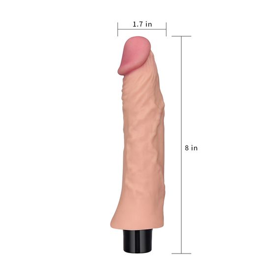 Реалістичний вібратор - Real Softee Vibrator 8" Sex Aura | Зображення 5