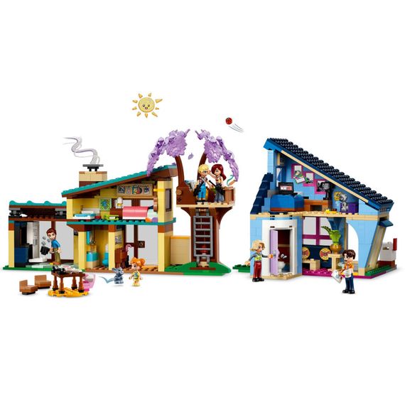 Конструктор LEGO Friends Родинні будинки Оллі й Пейслі 1126 деталей (42620) | Зображення 2