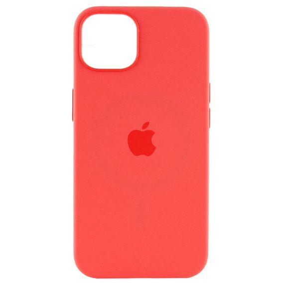 Чехол Silicone case (AAA) full with Magsafe and Animation для Apple iPhone 15 (6.1") Красный / Guava | Зображення 1