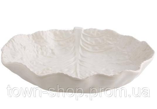Блюдо сервировочное Bordallo Pinheiro Cabbage 35x25см Бежевое TR-65017616
