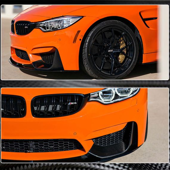 Накладки на передній бампер Flap V3 (для F80, Карбон) для BMW 3 серія F-30/31/34 2012-2019 рр | Зображення 8